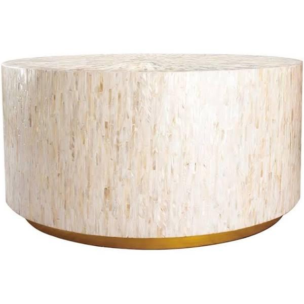 Luxo Furniture Bisera 91 cm Mother of Pearl Inlay Coffee Table