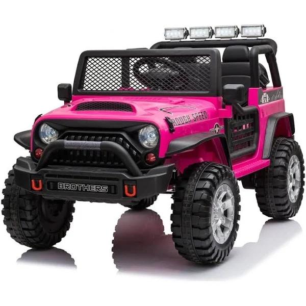 12 Jeep Inspired Ride On Car Kids Fairyland Adventure - Pink