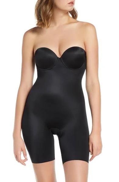 Spanx Suit Your Fancy Strapless Cupped Mid-Thigh Bodysuit