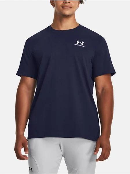 Under Armour Cotton-Blend Logo T-Shirt - Navy - L