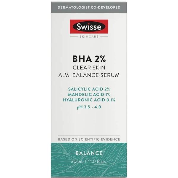 Swisse Skincare BHA 2% Clear Skin A.M. Balance Serum 30ml