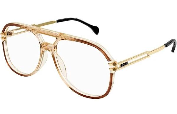 Gucci GG1106O 001 Glasses Brown/Transparent