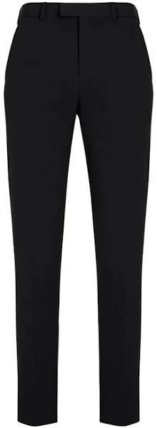 Biz Corporates Mens Slim Fit Flat Front Pant (70716) 107R / Black