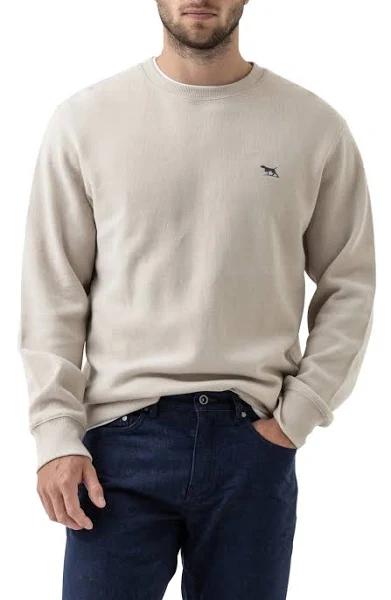 Rodd & Gunn Gunn Crew Neck Sweat in Bone White XXL