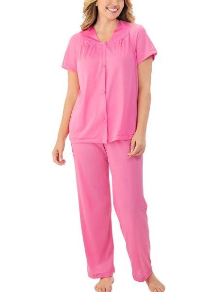 Exquisite Form Short Sleeve Pajamas - M Perfumed Rose