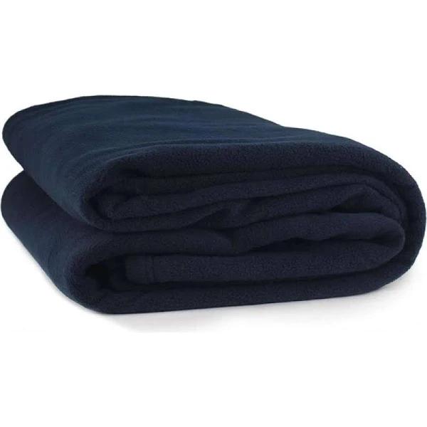 Jason Polar Fleece Blanket Navy - Single