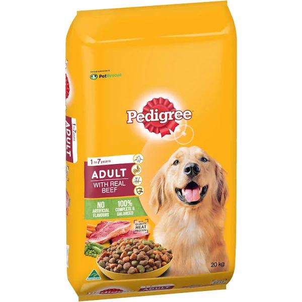 Pedigree Vital Adult Dog Food Real Beef 20kg