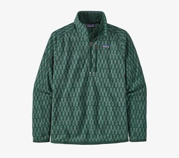 Patagonia Men's Better Sweater 1/4 Zip Pine Knit: Northern Green / M