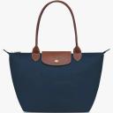 Longchamp Small Le Pliage Recycled Canvas Top Handle Bag Carrot