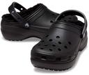 Crocs Women's Classic Platform Lined Clog; Black, W8