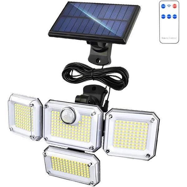 Geminilite Solar Lights for Outdoor Use with Motion Sensor, 1200LM 3 Modes Solar Lights Outdoor with 270° Lighting Angle, IP65 Waterproof Solar Wall