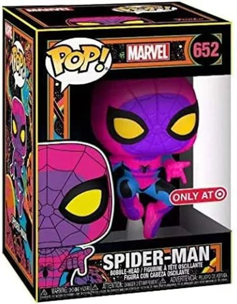 Funko Pop Black Light Marvel Spider-Man #652 Target Exclusive