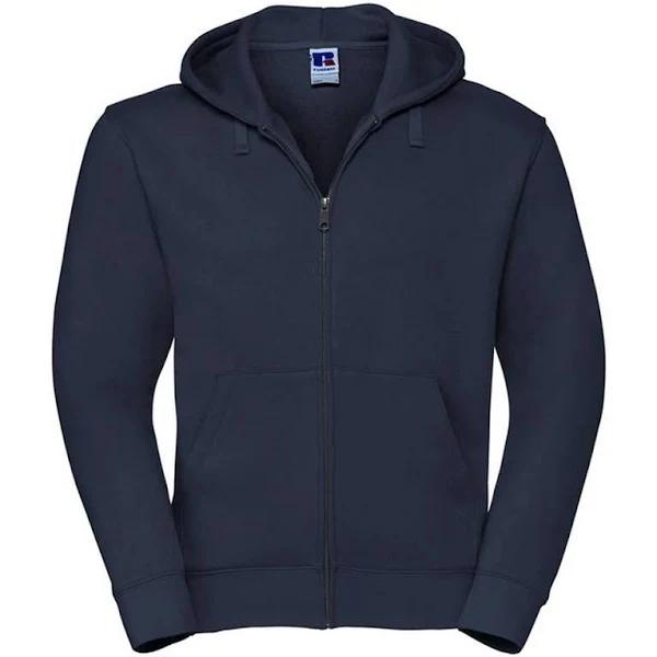 Russell Mens Authentic Full Zip Hoodie (French Navy) (XS)