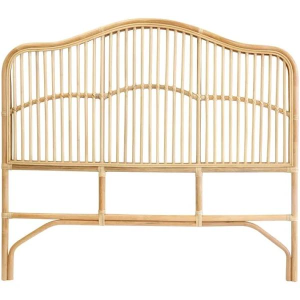 Kalani Rattan Bedhead Queen Size Natural