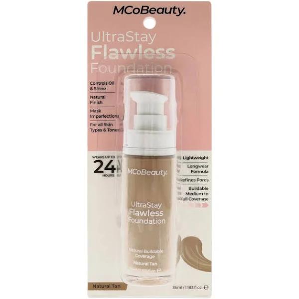 MCoBeauty Ultra Stay Flawless Foundation Natural Tan 35ml