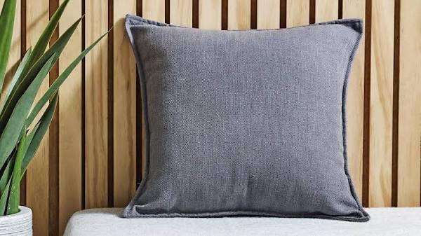 L'Avenue Shaw Linen Blend Dark Grey Cushion