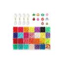 Inscraft Pony Beads, 4,600 Pcs 9mm Pony Beads Set in 27 Colors with Letter Beads, Star Beads and Elastic String For Bracelet Jewelry Making by