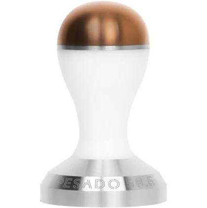 Pesado 58.5 Metal Tamper White / Bronze / 58.5mm