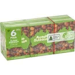 Woolworths Sultanas 6 Pack