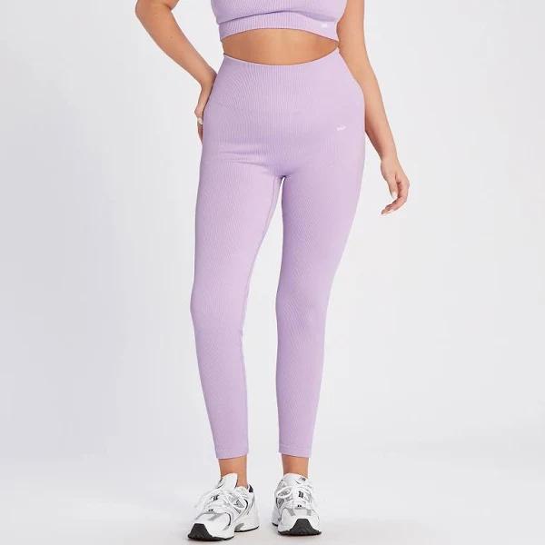 MP Women's Tempo Rib Seamless Leggings - Bright Lilac - XL