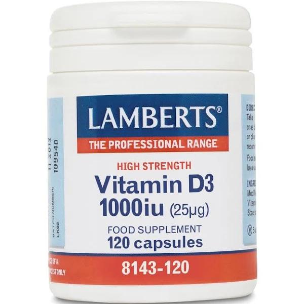 Lamberts Vitamin D3 1000 IU 120 Capsules