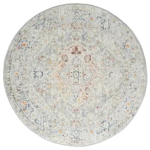 Amora Round Shape Light Grey Rug - 240 x 240cm