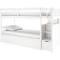 Flavia Timber Bunk Bed with Storage Staircase - White