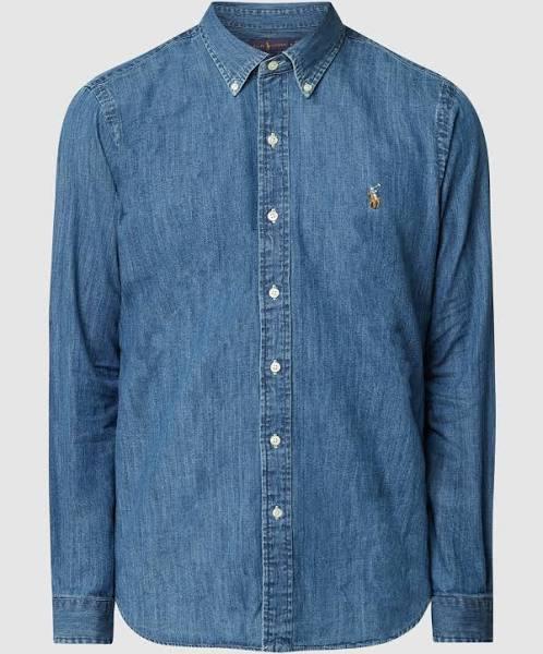 Polo Ralph Lauren Classic Fit Denim Shirt Blue L