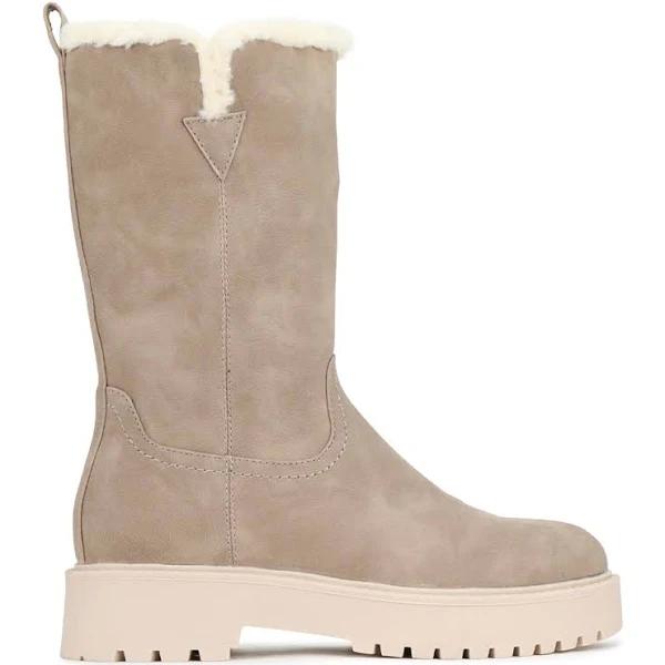 Los Cabos Raccus | Women Mid Boots | Faux Fur Lining Taupe / 37