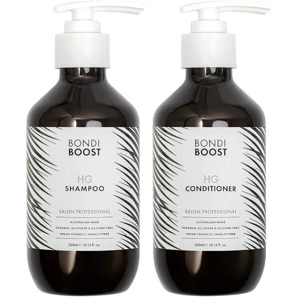 BondiBoost HG Duo Shampoo + Conditioner Bundle [300ml Each] - Improves Appearance For Thinning Hair - Volumizing + Hydrating + Nourishing