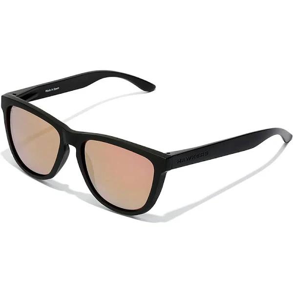 Hawkers One Raw Glasses Matte Black With Pink Orange Mirrored Lenses