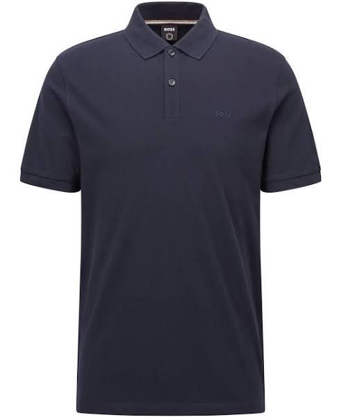 Hugo Boss Pallas Cotton Navy Polo Shirt S