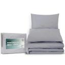 Giselle Bedding Super King Size Classic Quilt Cover Set - Grey