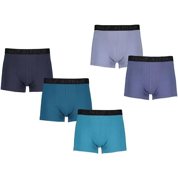 Kmart 5 Pack Plain Trunks in Turqblue Size: XS