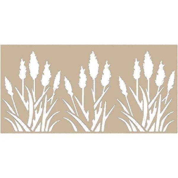 ProtectorAl Protector Aluminium 900 x 1200 x 3mm Solid Aluminium Profile Bullrush Decorative Panel Unframed - Paperbark