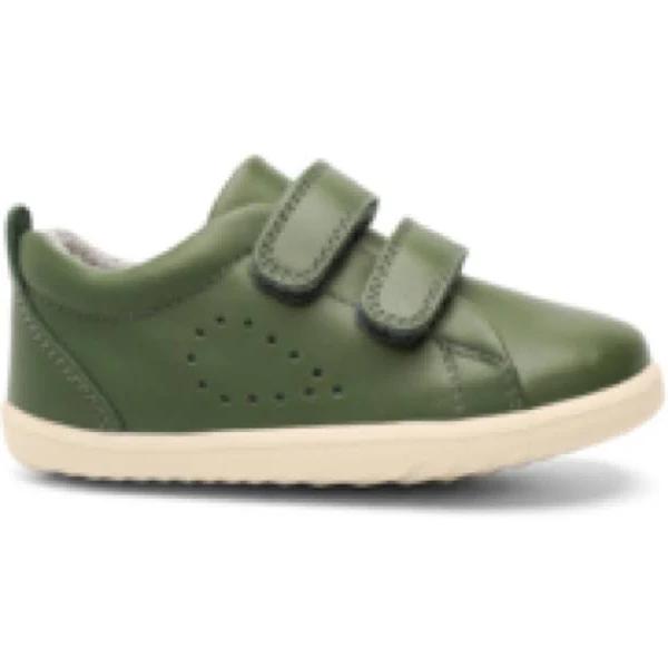 Bobux Su Grass COURT-BQ-FOREST-FOREST-LEATHER-19 Forest Forest Girls Shoes Kids Shoes