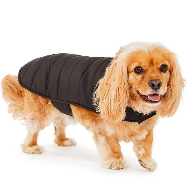 All Day Quilted Dog Jacket Black S