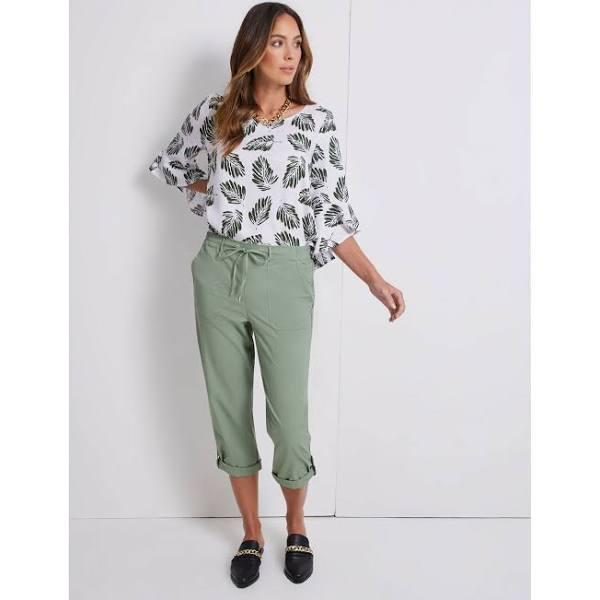 Katies Linen Ankle Roll Up Pants