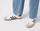 Adidas Samba OG - Cloud White/Collegiate Green/Gum, 9.5