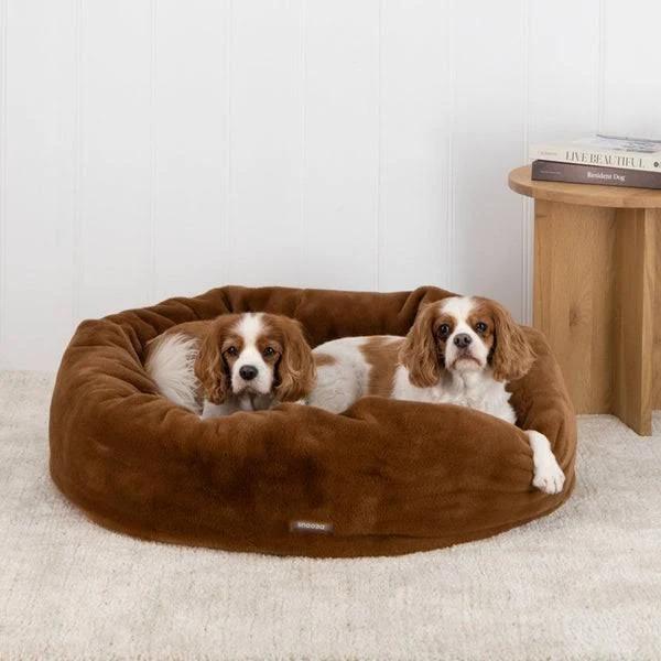 Snooza Luxe Fur Cuddler Replacement Cover | Nutmeg / XL