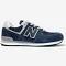 New Balance 574 Blue Suede Sneakers