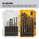 DeWalt Black and Gold Drill Bit Set (21-Piece) DWA1181