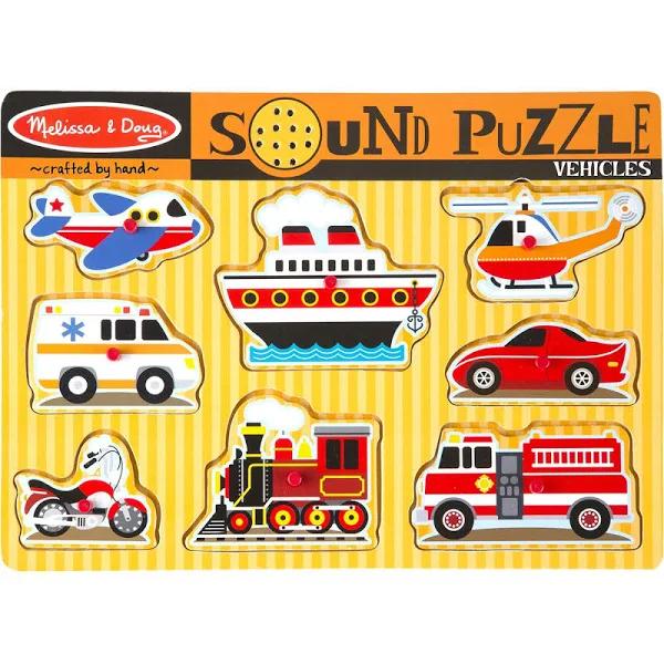 Melissa & Doug - Sound Puzzle - Vehicles