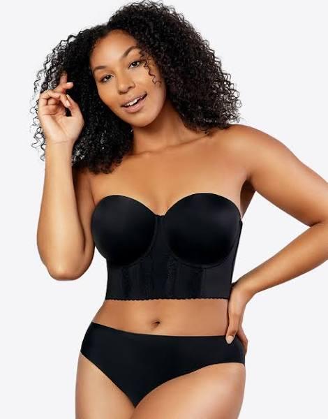 Parfait Elissa Seamless Padded Longline Strapless Bra - Black - 18E