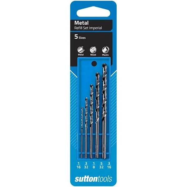 Sutton - 5 Piece Silver Bullet Jobber Drill Bit Set - D101SRK3