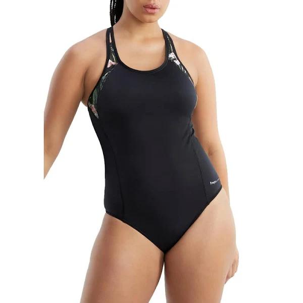 Freestyle One Piece Athletic Swimsuit Jungle Black | Freya | AW3969JUK - 38DD Jungle Black