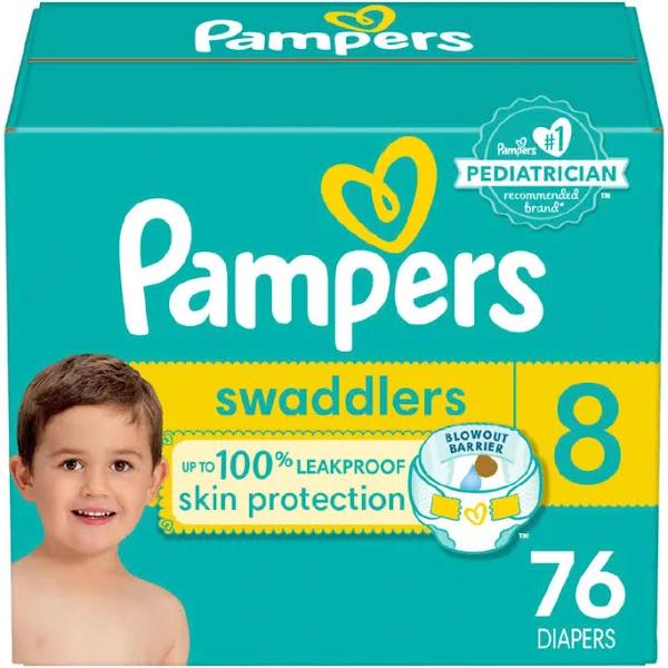 Pampers Swaddlers Diapers Size 8 76 Count