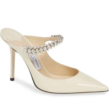 Jimmy Choo Bing 100 Patent-leather Heeled Mules