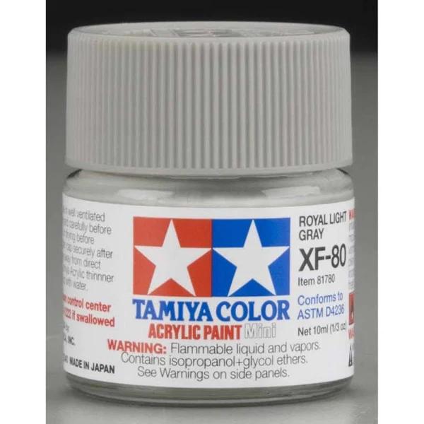 Tamiya Acrylic Mini XF-80 Royal Light Gray 10ml Paint 81780