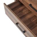 Groove Furniture Aubrey 2-Drawer Bedside Table Walnut